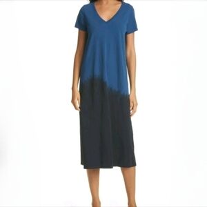 ATM Anthony Thomas Melillo Dip Dye Classic Jersey Midi Dress S